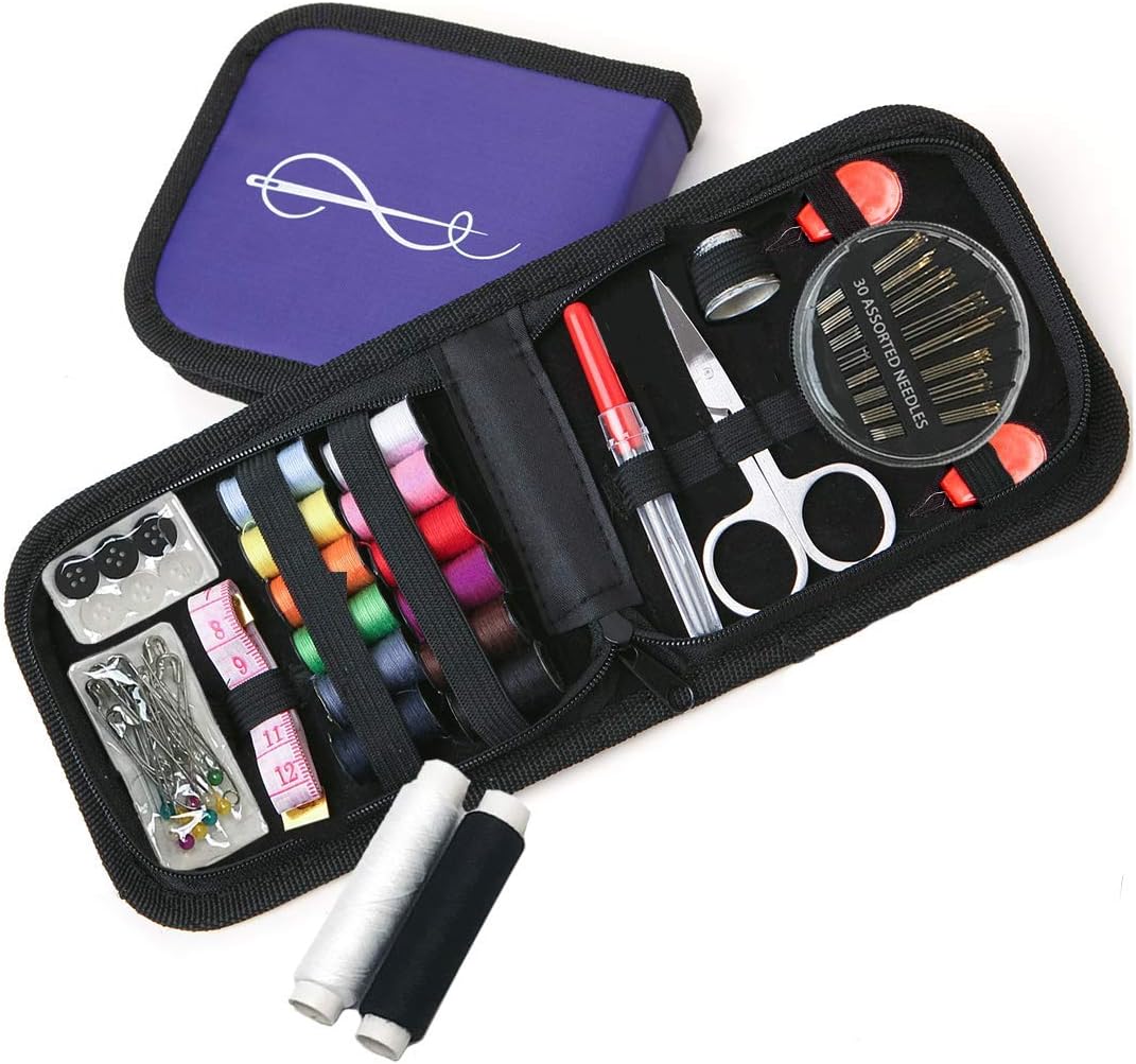 Mini Sewing Kit with Ripstop Nylon Case