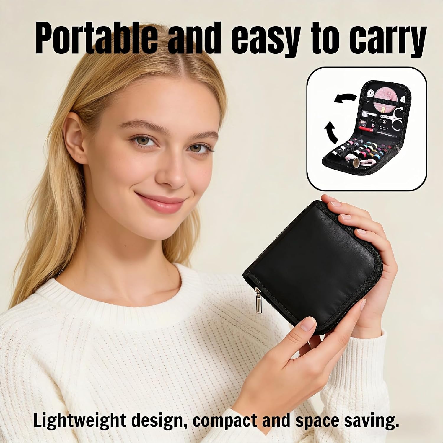 Compact Sewing Kit with 14 Thread Colors - Image 4