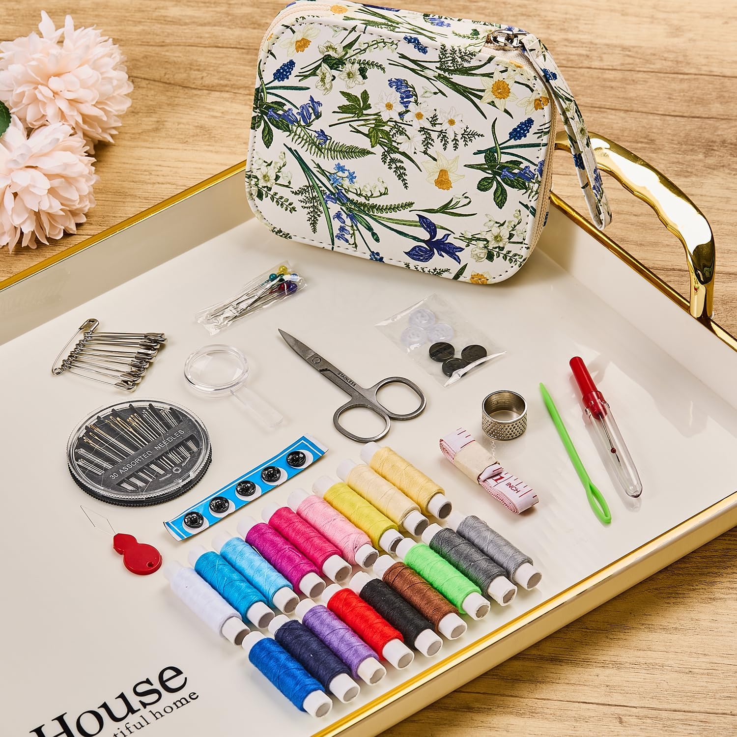 Bluebell Sewing Kit with Zipper Case, 87 Pieces - Image 7