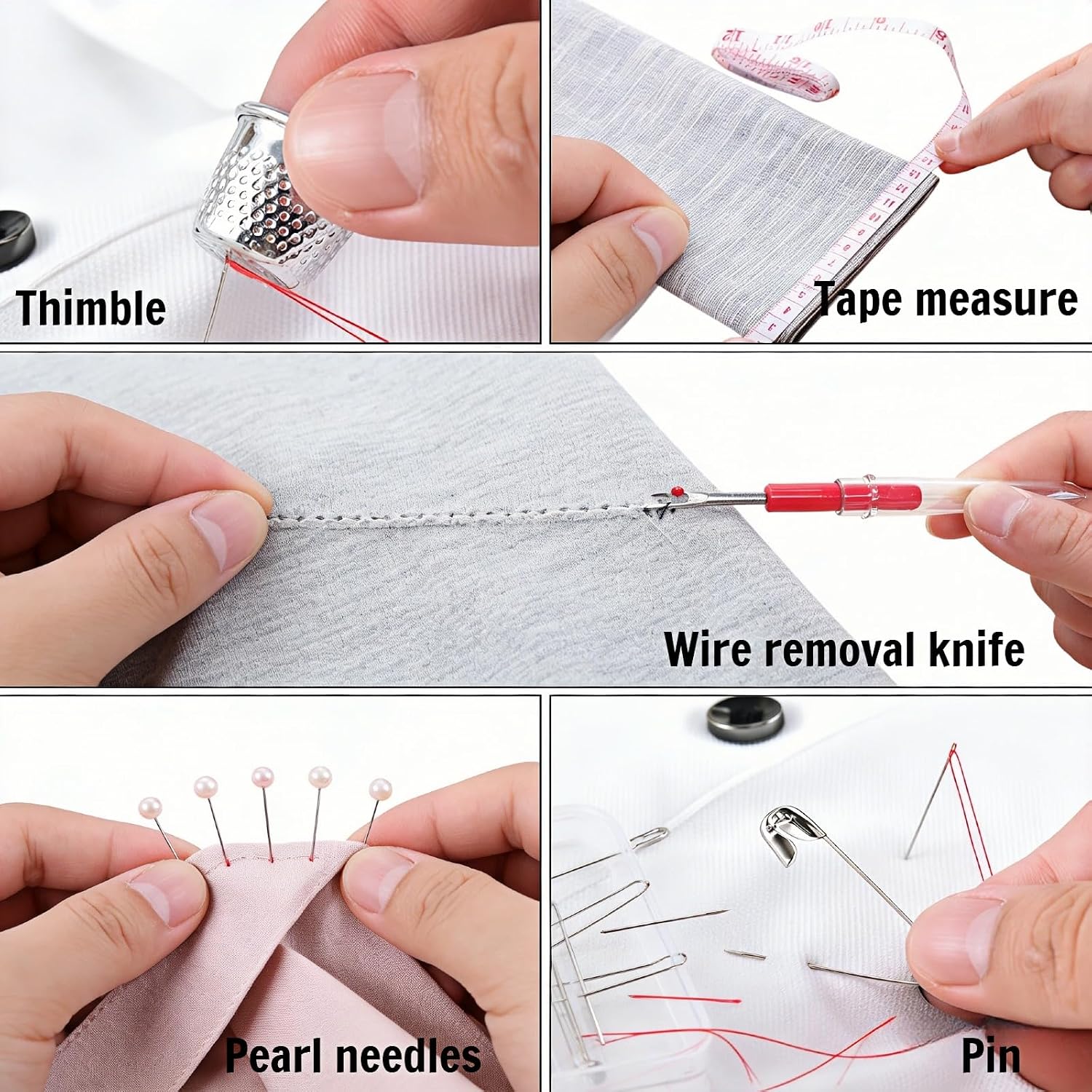 Compact Sewing Kit with 14 Thread Colors - Image 6