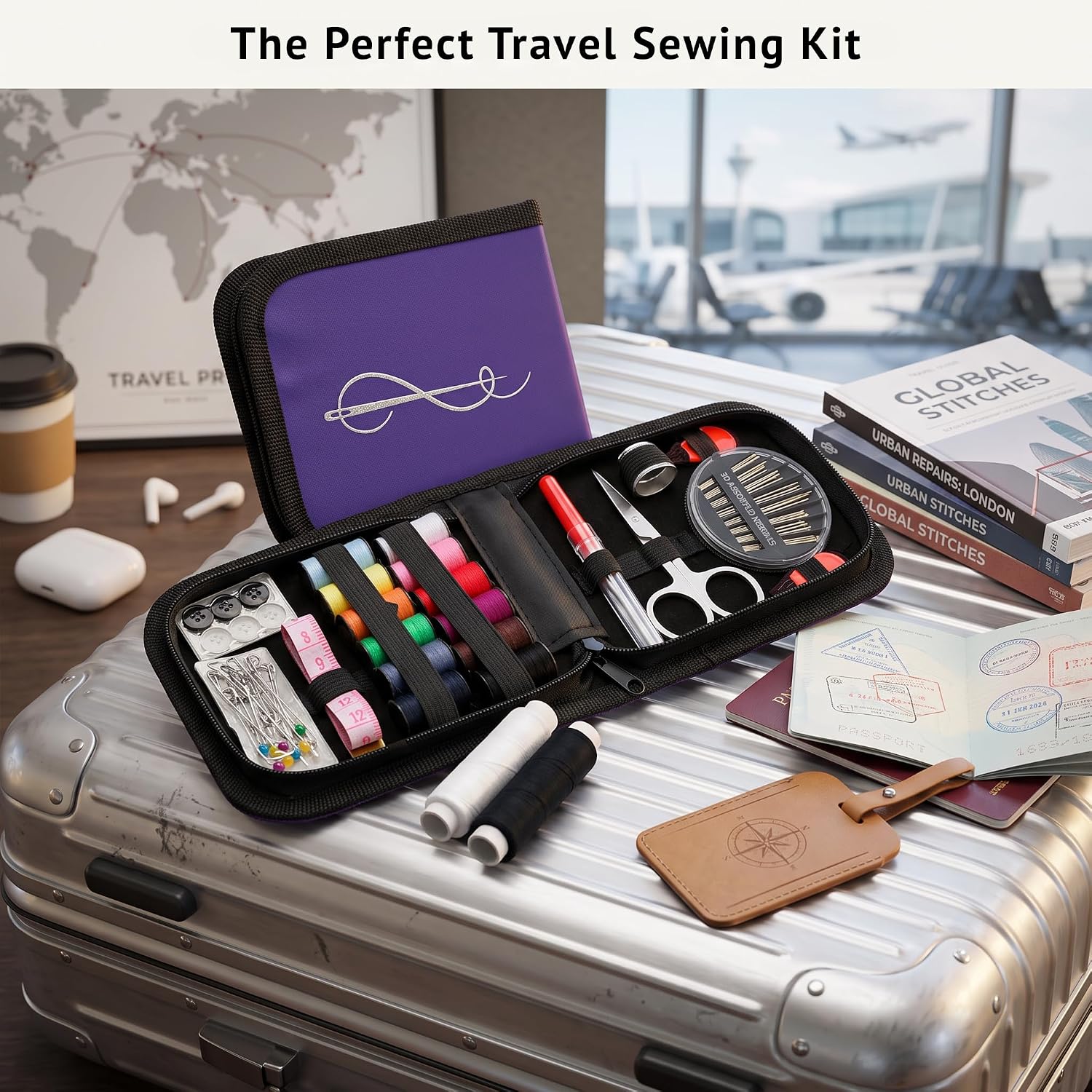 Mini Sewing Kit with Ripstop Nylon Case - Image 7