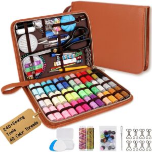Hand Sewing Kit with Tailor Scissors, 241 Pieces