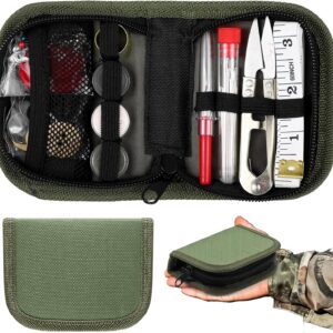 Field Sewing Repair Kit in Army Green Case