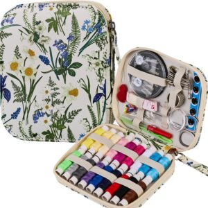 Bluebell Sewing Kit with Zipper Case, 87 Pieces