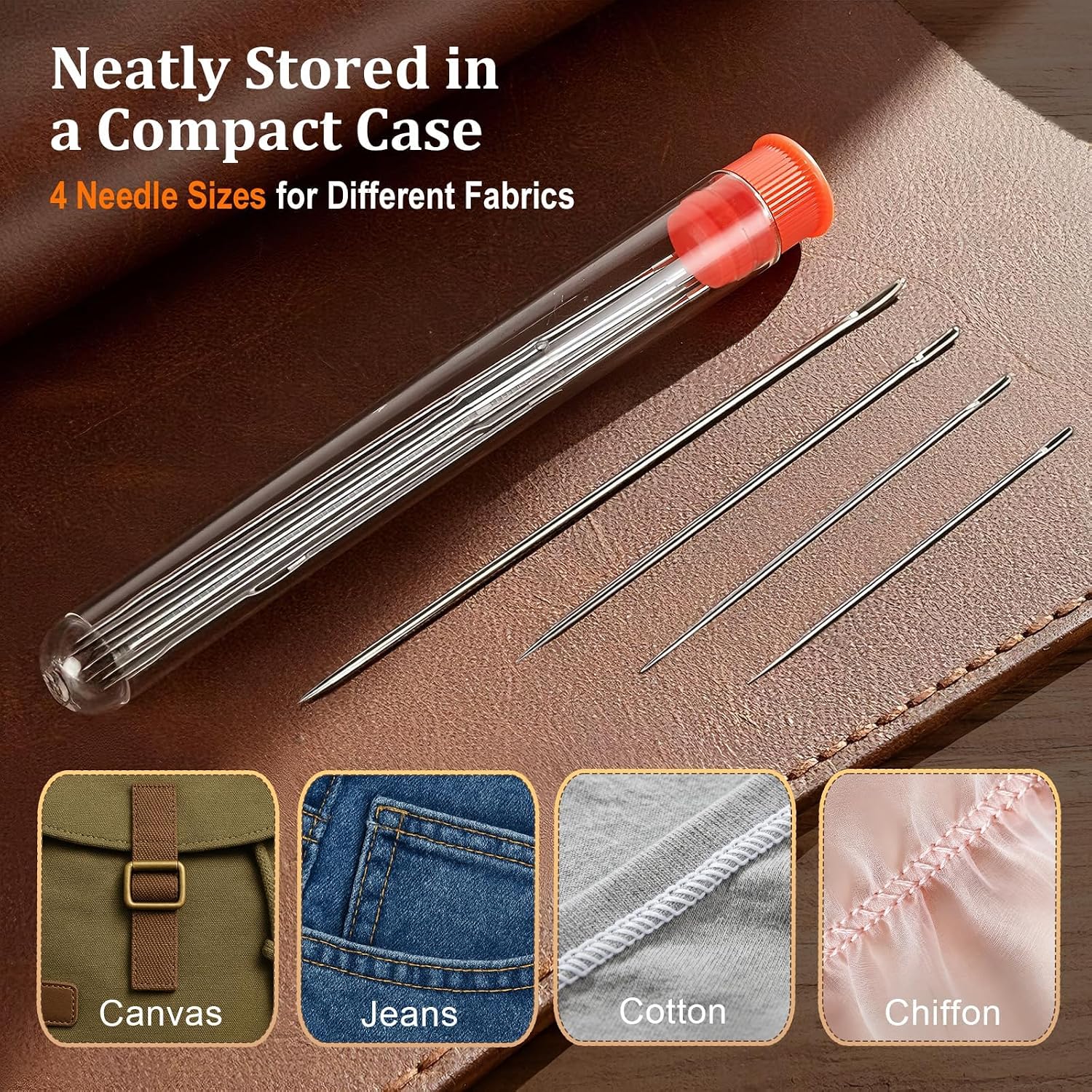 Mini Sewing Kit with Large-Eye Needles, 43 Pieces - Image 3
