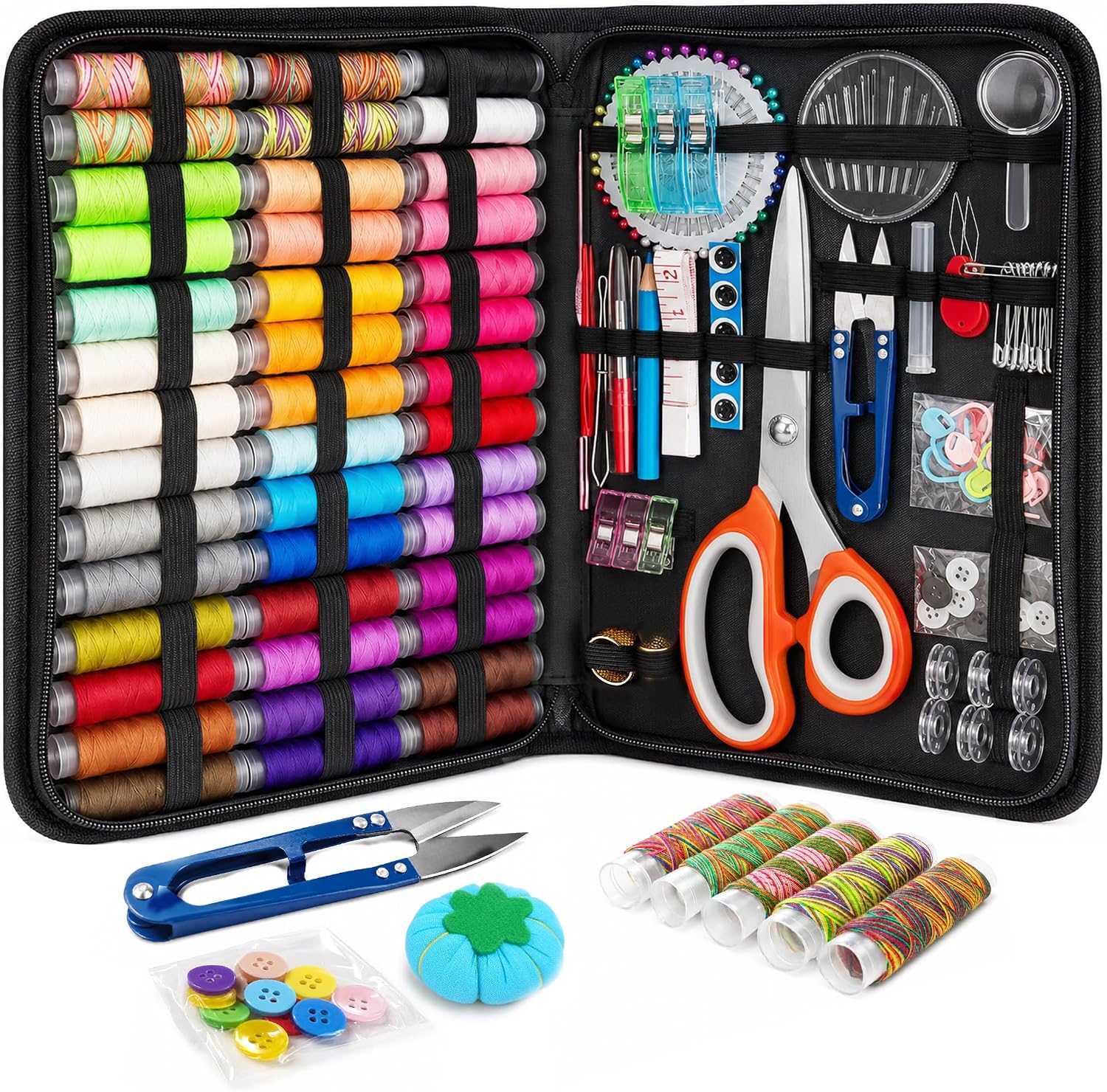 Portable Sewing Repair Kit, 228 Pieces
