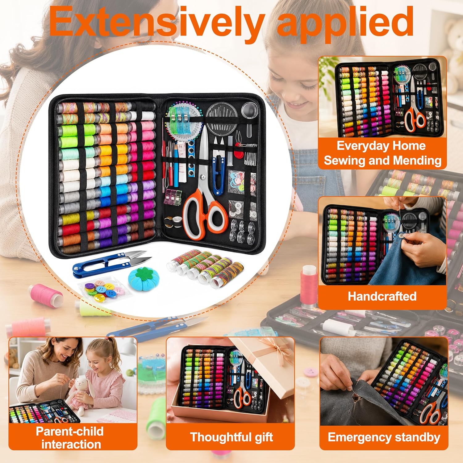 Portable Sewing Repair Kit, 228 Pieces - Image 6