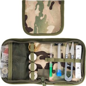 Field Sewing Kit with Nylon Zipper Case